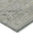 LOOMLAN Rugs Malia Gray Washable Indoor-Outdoor Rug