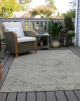 LOOMLAN Rugs Malia Gray Washable Indoor-Outdoor Rug