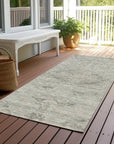 LOOMLAN Rugs Malia Gray Washable Indoor-Outdoor Rug