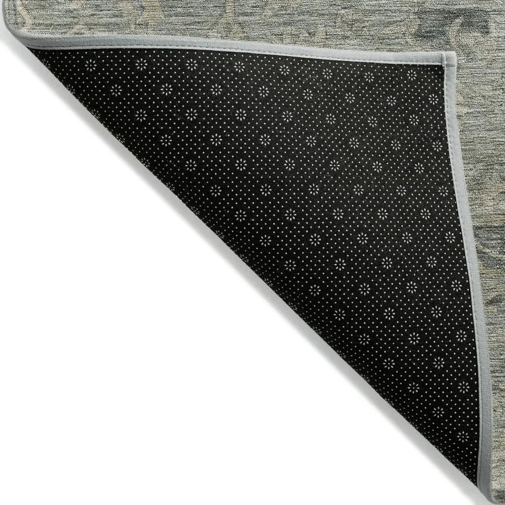 LOOMLAN Rugs Malia Green Washable Indoor-Outdoor Rug