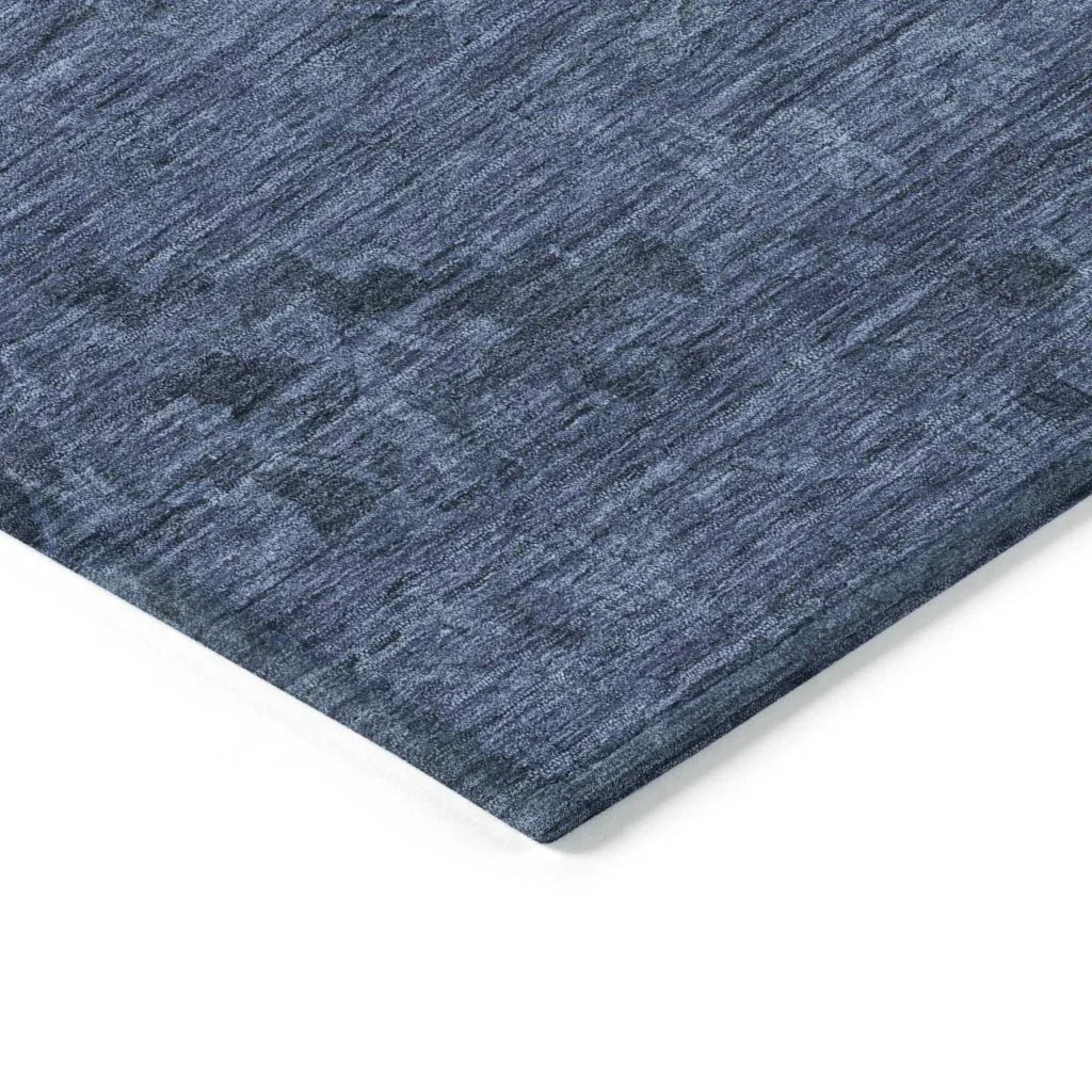 LOOMLAN Rugs Malia Navy Washable Indoor-Outdoor Rug