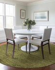 LOOMLAN Rugs Malia Olive Washable Indoor-Outdoor Rug