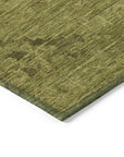LOOMLAN Rugs Malia Olive Washable Indoor-Outdoor Rug