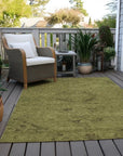 LOOMLAN Rugs Malia Olive Washable Indoor-Outdoor Rug