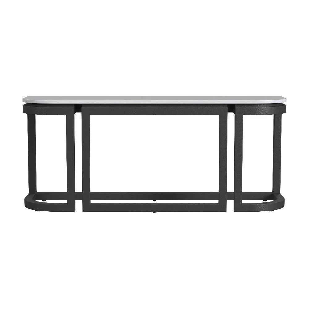 Malibu Aluminum Framed Outdoor Console Table - LOOMLAN - Sunset West - Outdoor Console Tables