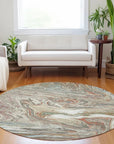 LOOMLAN Rugs Malika Beige Washable Indoor-Outdoor Rug