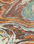 LOOMLAN Rugs Malika Brown Washable Indoor-Outdoor Rug