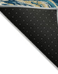 LOOMLAN Rugs Malika Navy Washable Indoor-Outdoor Rug