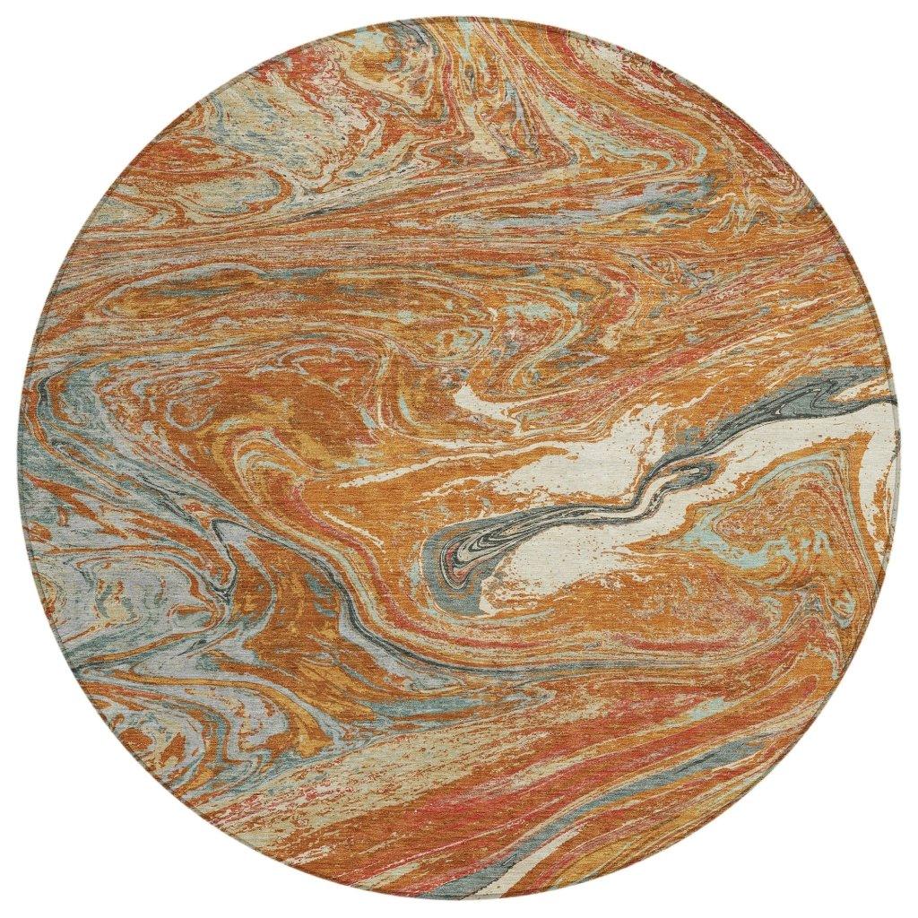 LOOMLAN Rugs Malika Paprika Washable Indoor-Outdoor Rug
