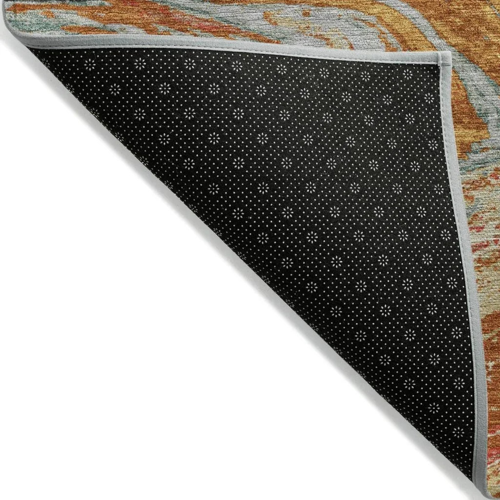 LOOMLAN Rugs Malika Paprika Washable Indoor-Outdoor Rug