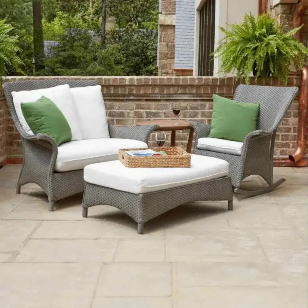 Lloyd Flanders Mandalay Large Ottoman Premium Wicker Furniture