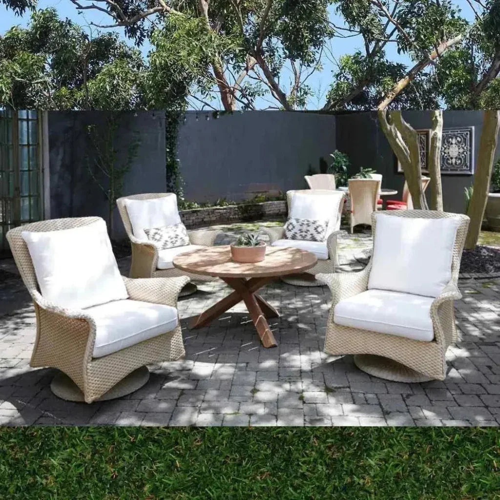 Mandalay Swivel Rocker Lounge Chair - LOOMLAN - Lloyd Flanders - Outdoor Lounge Chairs