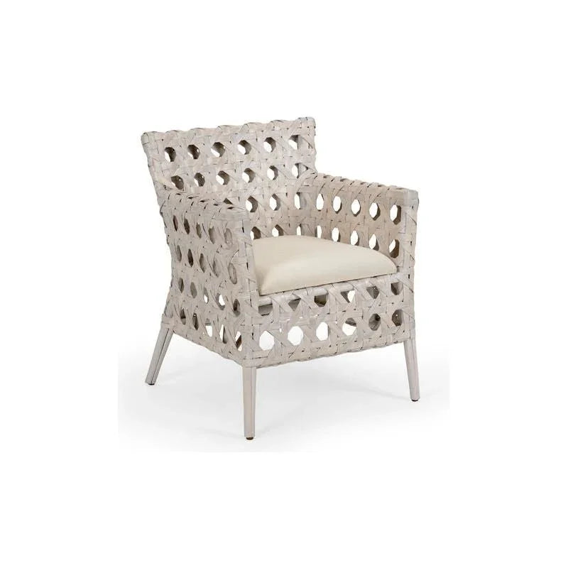 Mandaue Whitewash Rattan Frame Bistro Chair - LOOMLAN - Wildwood - Club Chairs