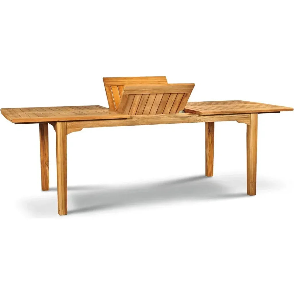 HiTeak Manorhouse 7-PC Outdoor Dining Set Extendable Table