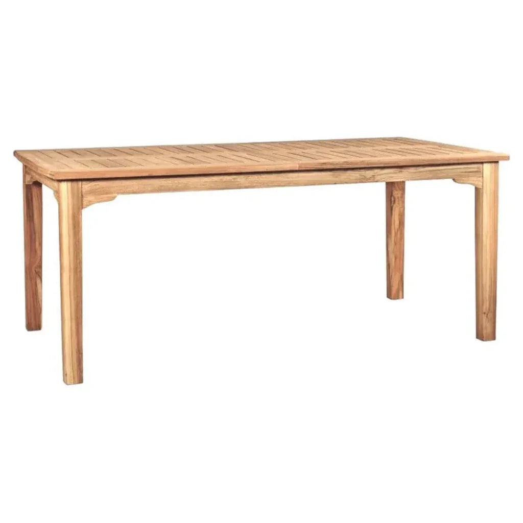 Manorhouse Rectangular Extandable Outdoor Dining Table - LOOMLAN - HiTeak - Outdoor Dining Tables