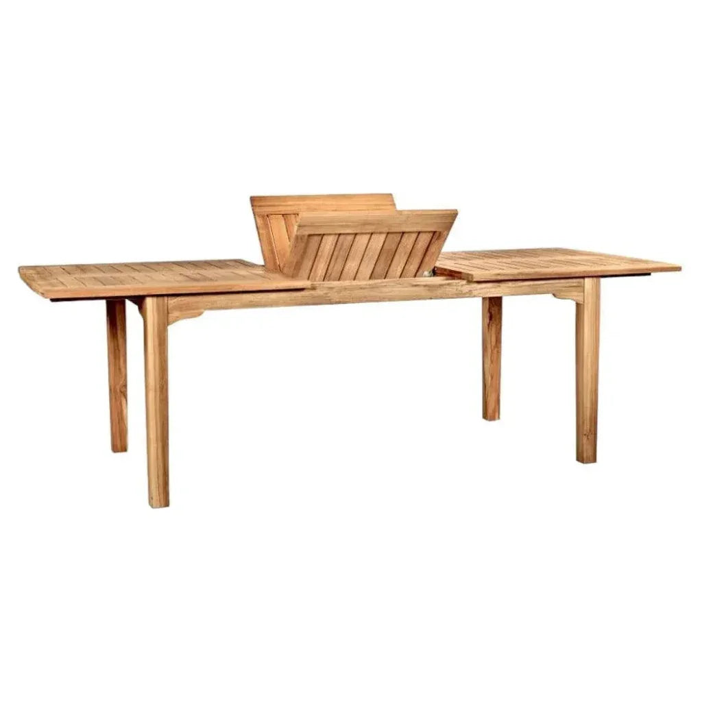 Manorhouse Rectangular Extandable Outdoor Dining Table - LOOMLAN - HiTeak - Outdoor Dining Tables