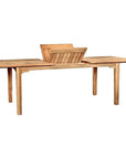 Manorhouse Rectangular Extandable Outdoor Dining Table - LOOMLAN - HiTeak - Outdoor Dining Tables