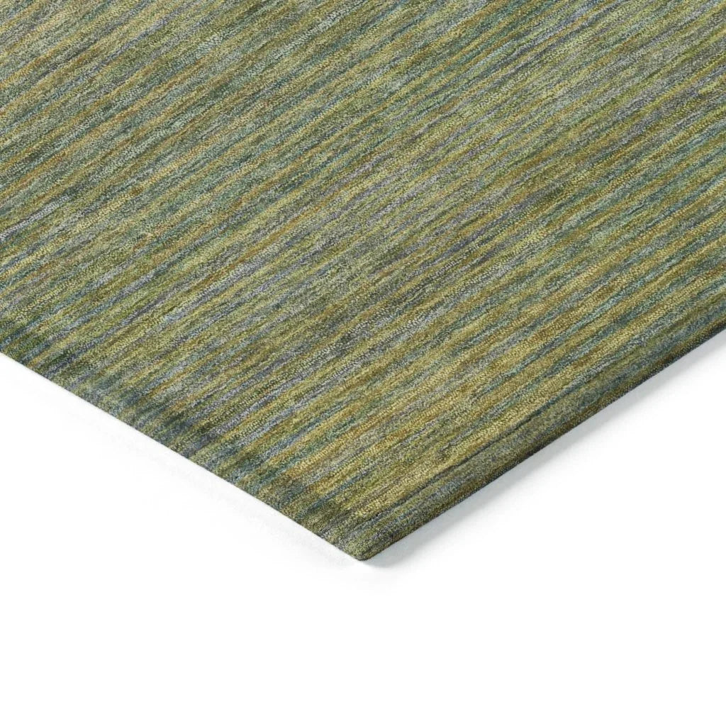 LOOMLAN Rugs Maria Green Washable Indoor-Outdoor Rug