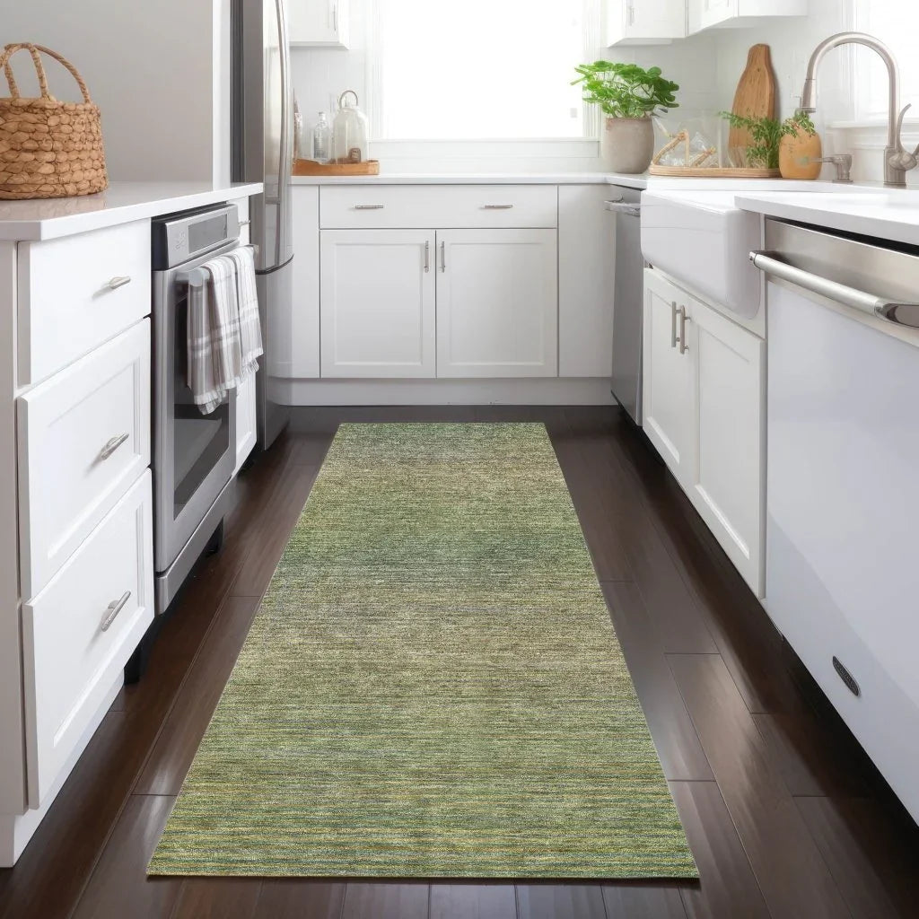 LOOMLAN Rugs Maria Green Washable Indoor-Outdoor Rug