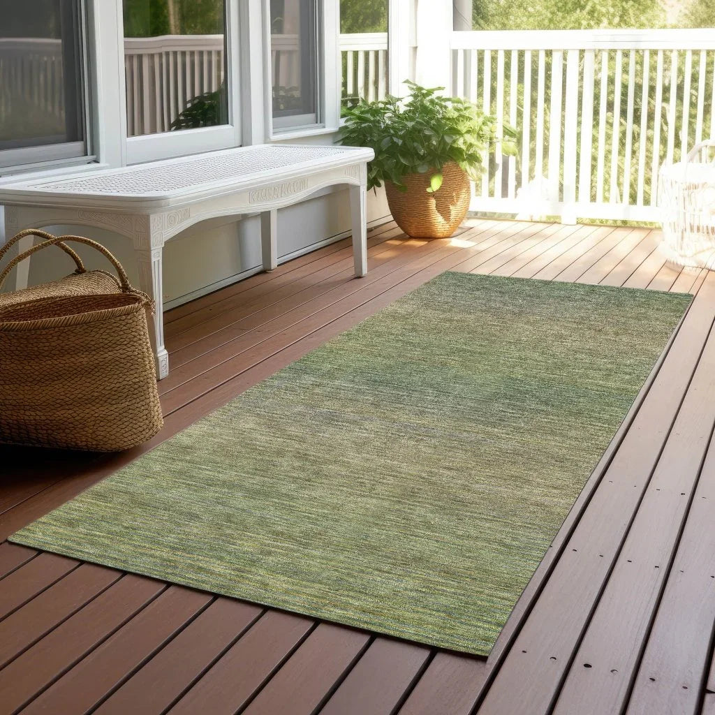 LOOMLAN Rugs Maria Green Washable Indoor-Outdoor Rug