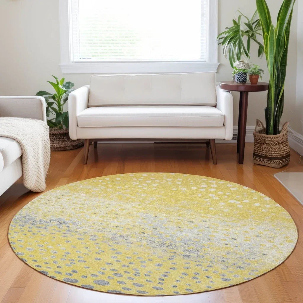 LOOMLAN Rugs Marilla Gold Washable Indoor-Outdoor Rug