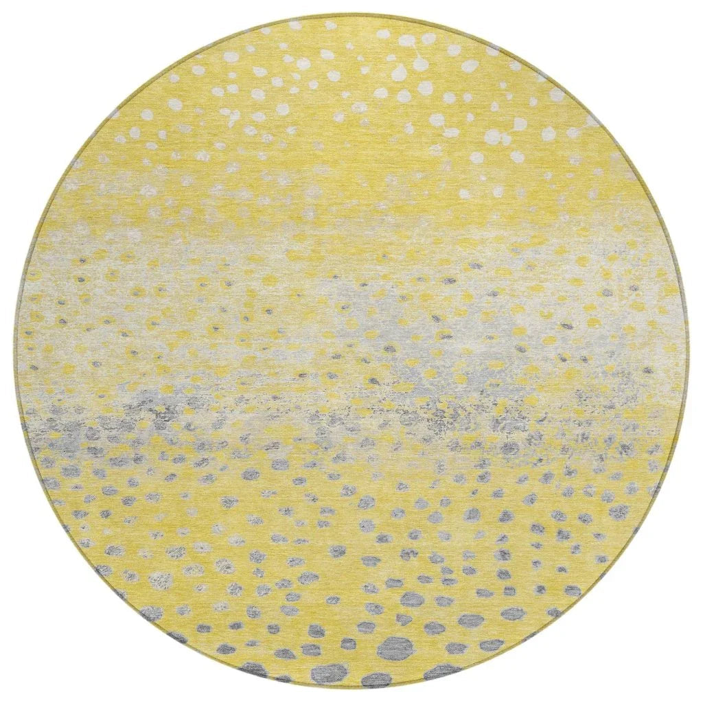 LOOMLAN Rugs Marilla Gold Washable Indoor-Outdoor Rug