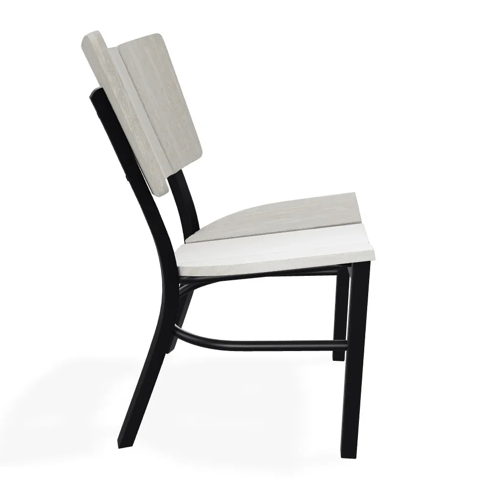 Telescope Marine Grade Polymer Aluminum Stacking Dining Chair