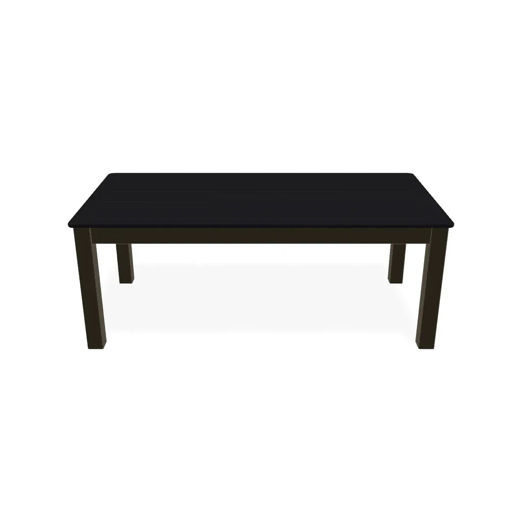 Marine Grade Polymer Rectangular Coffee Table - LOOMLAN - Telescope - Outdoor Coffee Tables