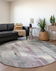 LOOMLAN Rugs Marisse Purple Washable Indoor-Outdoor Rug
