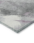 LOOMLAN Rugs Marisse Purple Washable Indoor-Outdoor Rug