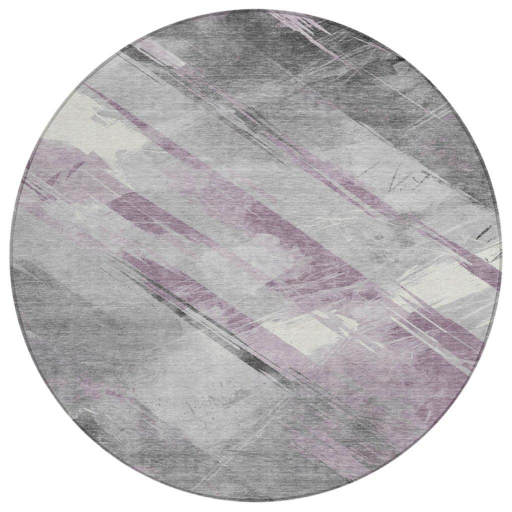 LOOMLAN Rugs Marisse Purple Washable Indoor-Outdoor Rug