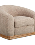 Marlowe Solid Rubber Wood Grey Armless Lounge Chair - LOOMLAN - Moe's Home - Outdoor Lounge Chairs