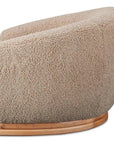 Marlowe Solid Rubber Wood Grey Armless Lounge Chair - LOOMLAN - Moe's Home - Outdoor Lounge Chairs