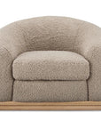 Marlowe Solid Rubber Wood Grey Armless Lounge Chair - LOOMLAN - Moe's Home - Outdoor Lounge Chairs