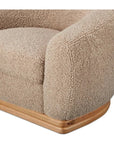 Marlowe Solid Rubber Wood Grey Armless Lounge Chair - LOOMLAN - Moe's Home - Outdoor Lounge Chairs