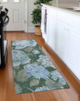 LOOMLAN Rugs Maroque Blue Washable Indoor-Outdoor Rug