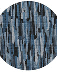 LOOMLAN Rugs Marrah Blue Washable Indoor-Outdoor Rug