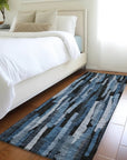 LOOMLAN Rugs Marrah Blue Washable Indoor-Outdoor Rug
