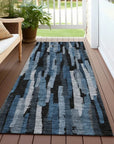 LOOMLAN Rugs Marrah Blue Washable Indoor-Outdoor Rug