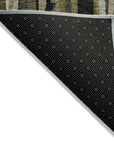 LOOMLAN Rugs Marrah Brown Washable Indoor-Outdoor Rug