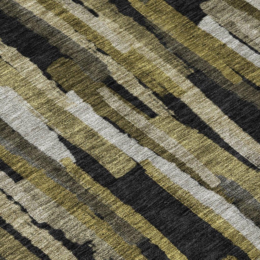 LOOMLAN Rugs Marrah Brown Washable Indoor-Outdoor Rug