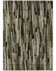 LOOMLAN Rugs Marrah Brown Washable Indoor-Outdoor Rug