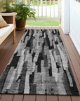 LOOMLAN Rugs Marrah Gray Washable Indoor-Outdoor Rug