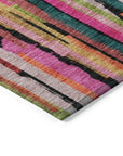 LOOMLAN Rugs Marrah Pink Washable Indoor-Outdoor Rug