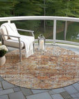 LOOMLAN Rugs Martha Orange Washable Indoor-Outdoor Rug