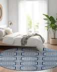 LOOMLAN Rugs Maruna Blue Washable Indoor-Outdoor Rug