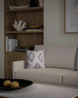 Medallion Ivory Outdoor Throw Pillows - LOOMLAN - LOOMLAN - Outdoor Pillows