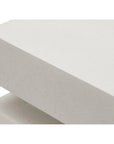 Seasonal Living Meditation Block Short - White Outdoor End Table