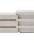 Seasonal Living Meditation Block Tall - White Outdoor Accent Table