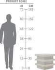 Seasonal Living Meditation Block Tall - White Outdoor Accent Table